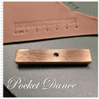 Brass Ruler Stamp Tool for Leather & Wood Embossing (1x6cm)