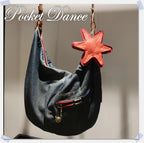 Handmade Leather Starfish Bag Charm: Ocean Sea Star Keychain