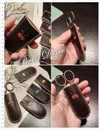 Ladybug Leather Scissor Sheath: Handmade Snips Protector
