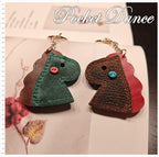 Leather Dinosaur Keychains Keyring Bag charms Gifts