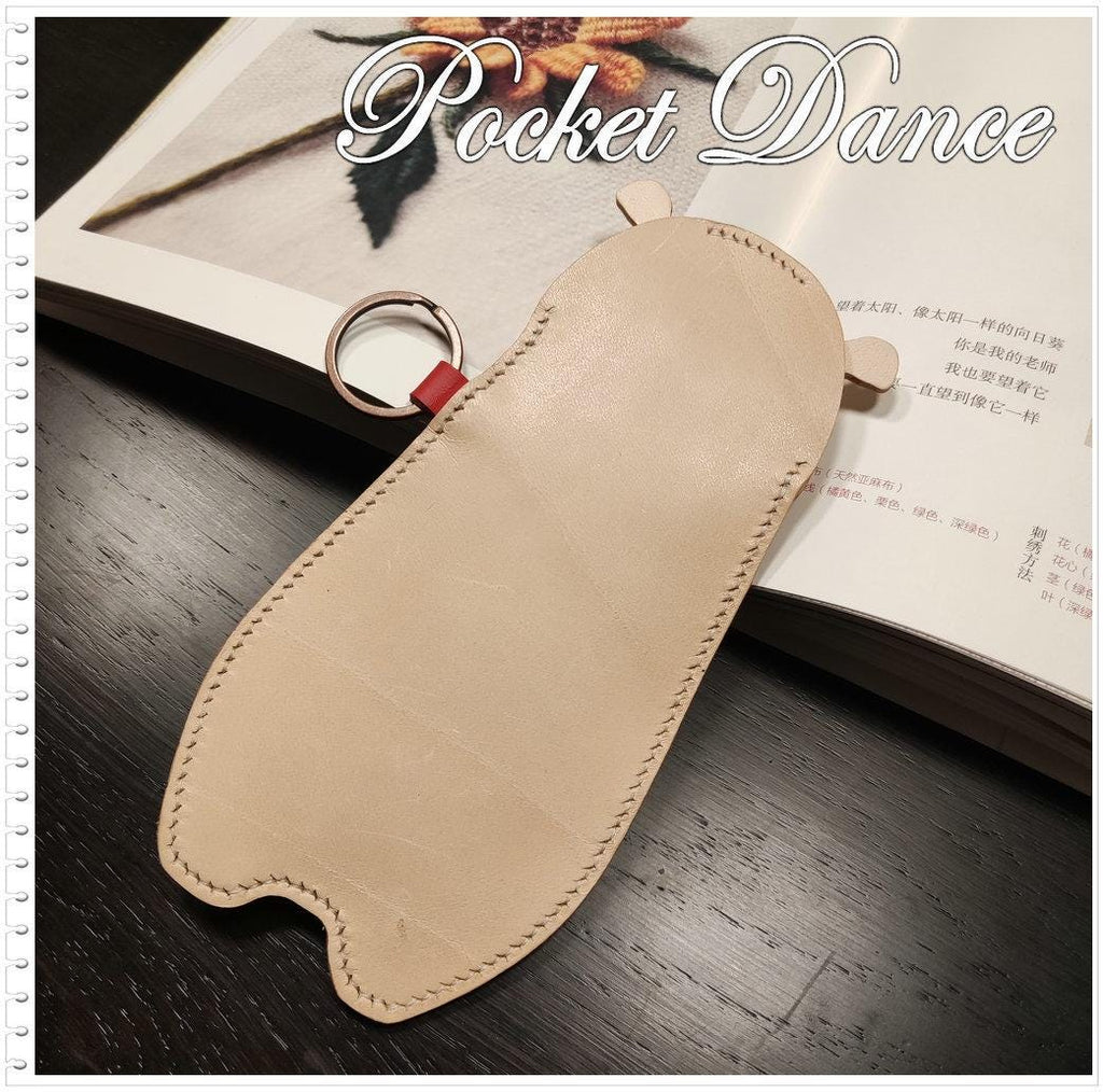 Leather Bear Coin Purse: Vegetable Tanned Leather Pencil Case