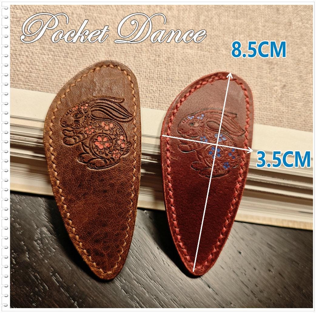 Rabbit Leather Hair Barrette Big size Hair Clip