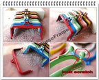 8pieces-10.5cm(4 inch) rainbow colors baking-varnish rectangle metal bag frame purse frame (8colors)