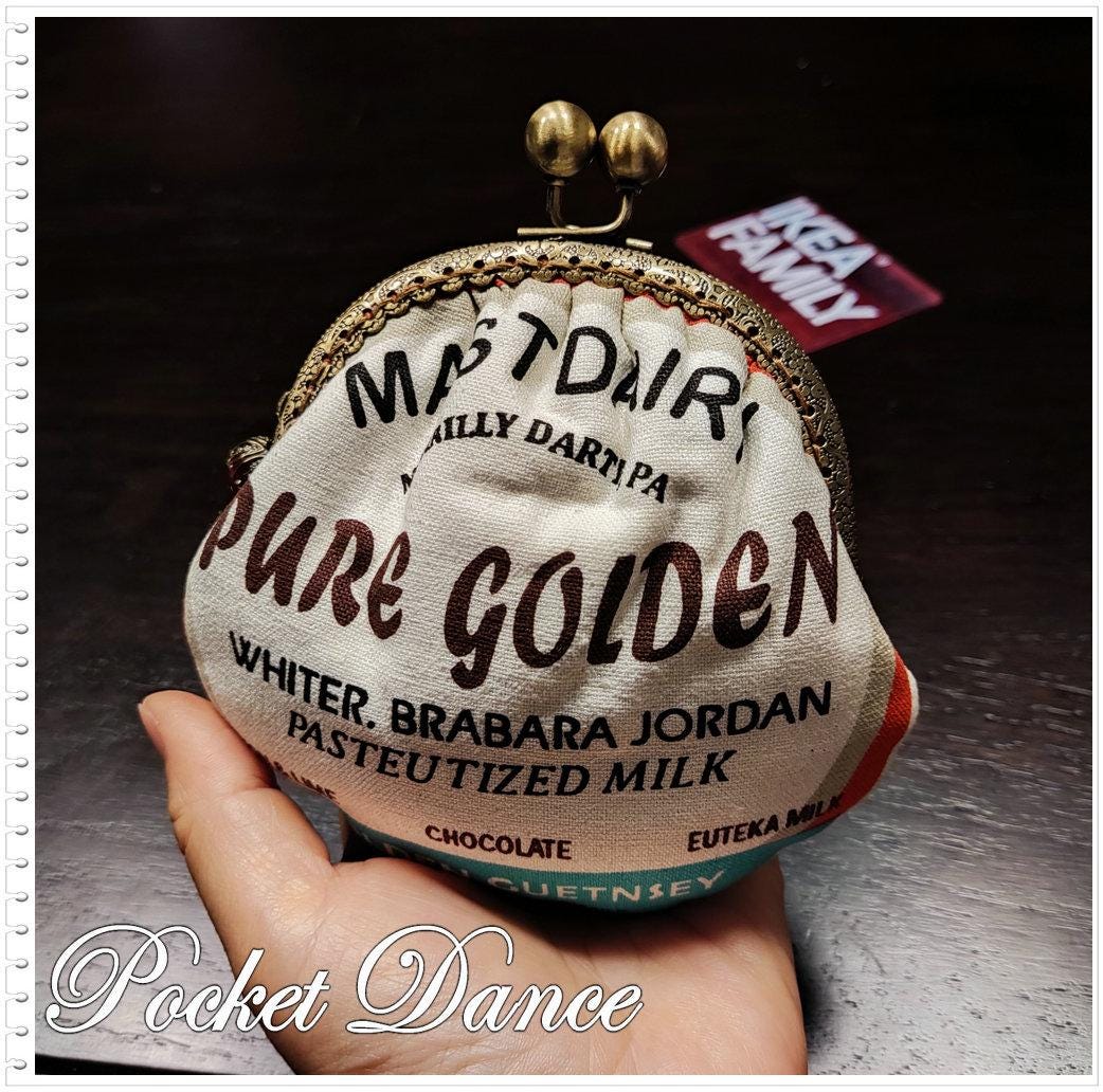 Handmade Kiss Clip Frame Coin Purse, Small Pouch For Your Cash Coins Card Ticket