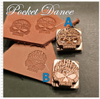 Harley Skull Symbol Brass Stamp: Leather & Wood Emboss 2cm