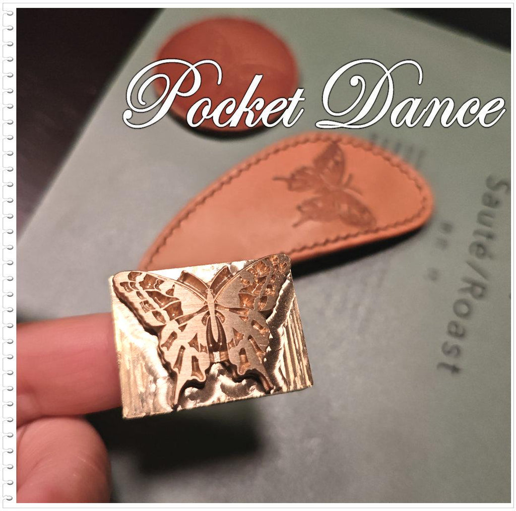 Butterfly Brass Stamp Tool: Leather & Wood Embossing (3cm)