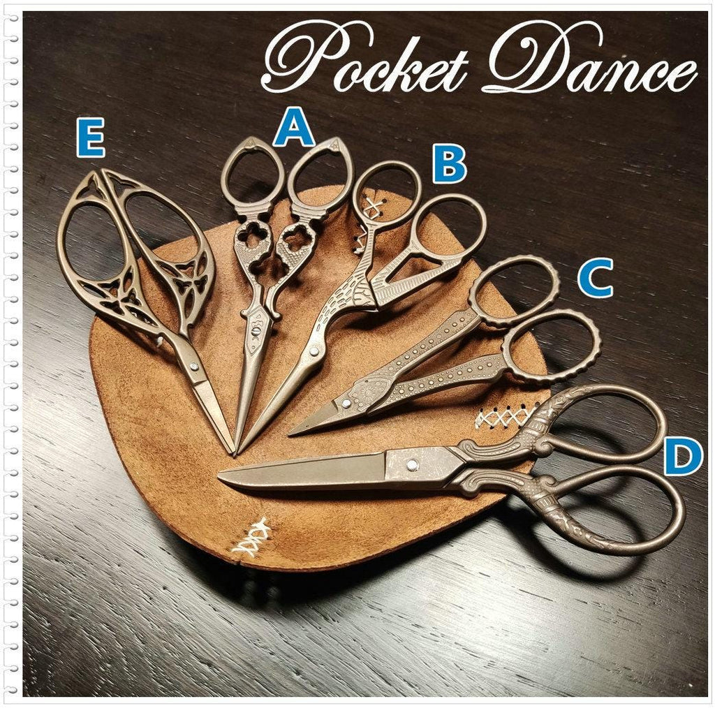 Bear & Paw Leather Scissor Sheath: Crafter Gift