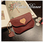 Handmade Leather Hummingbird Coin Purse: Bird Card Wallet