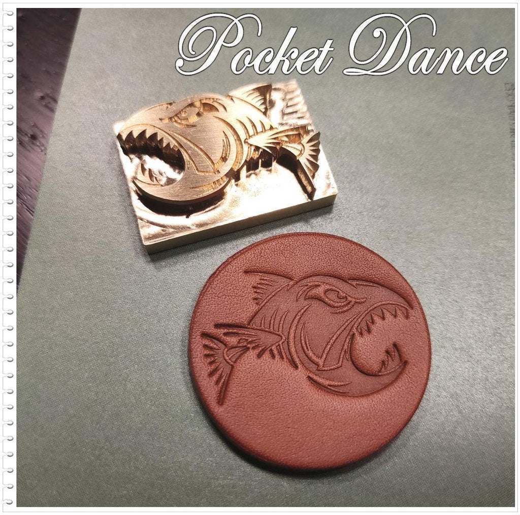 Fish Brass Stamp Tool: Leather & Wood Embossing (3cm)