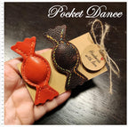 Leather Candy Hair Clip: Handmade Bonbon Barrette, Colorful Hair Accessories