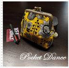 Handmade Floral Kiss Lock Coin Purse: Yellow Wallet Clutch