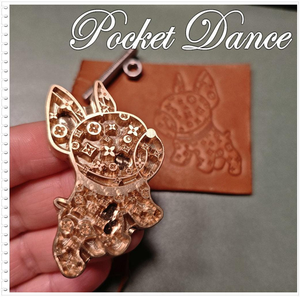 Dog Brass Stamp Tool for Leather and Wood Embossing