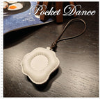 Handmade Leather Fried Egg Keychain, Food Bag Charm