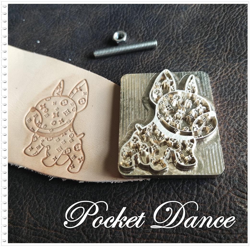 Dog Brass Stamp Tool for Leather and Wood Embossing