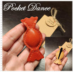 Leather Candy Hair Clip: Handmade Bonbon Barrette, Colorful Hair Accessories