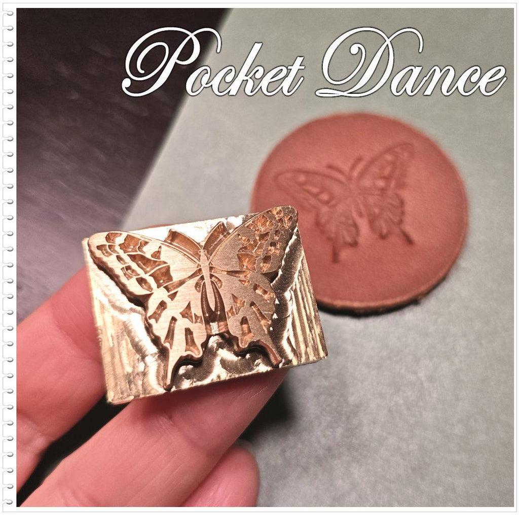 Butterfly Brass Stamp Tool: Leather & Wood Embossing (3cm)