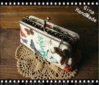 Handmade Butterfly Coin Purse: Kiss Lock Clutch Wallet