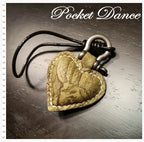 Handmade leather green-scar heart key ring, leather keychain , leather key holder, leather key fob, cool charms