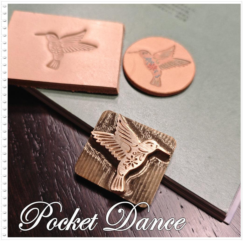 Hummingbird Brass Stamp Tool for Leather and Wood Embossing