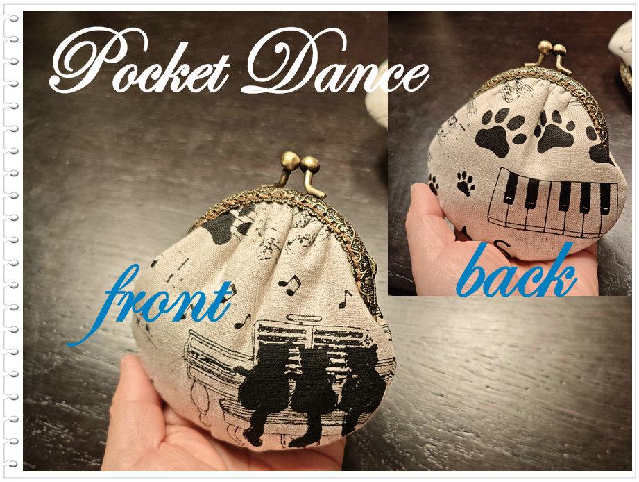 Cat and Music Coin Pouch