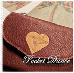Handmade Leather Hummingbird Coin Purse: Bird Card Wallet