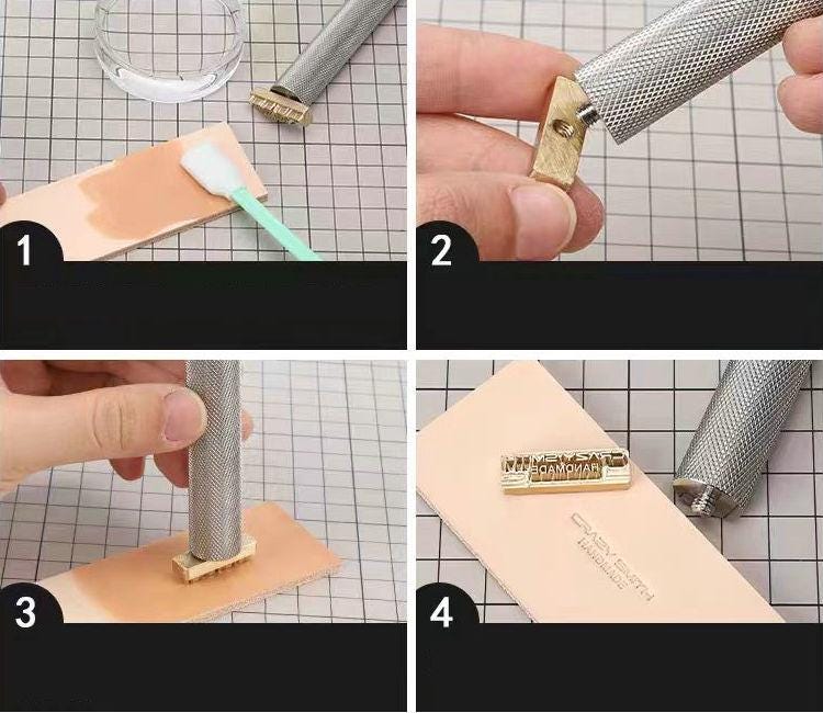 King Queen Brass Stamp for Leather and Wood Embossing