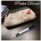 Handmade red dots girl Coin purse, pencil pouch, metal frame wallet clutch, zipper handmade purse bag by fabrics