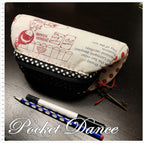 Handmade red dots girl Coin purse, pencil pouch, metal frame wallet clutch, zipper handmade purse bag by fabrics