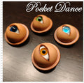 Handmade Leather Eyeball Brooch: Horror Monster Pin Pendant