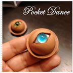 Handmade Leather Eyeball Brooch: Horror Monster Pin Pendant