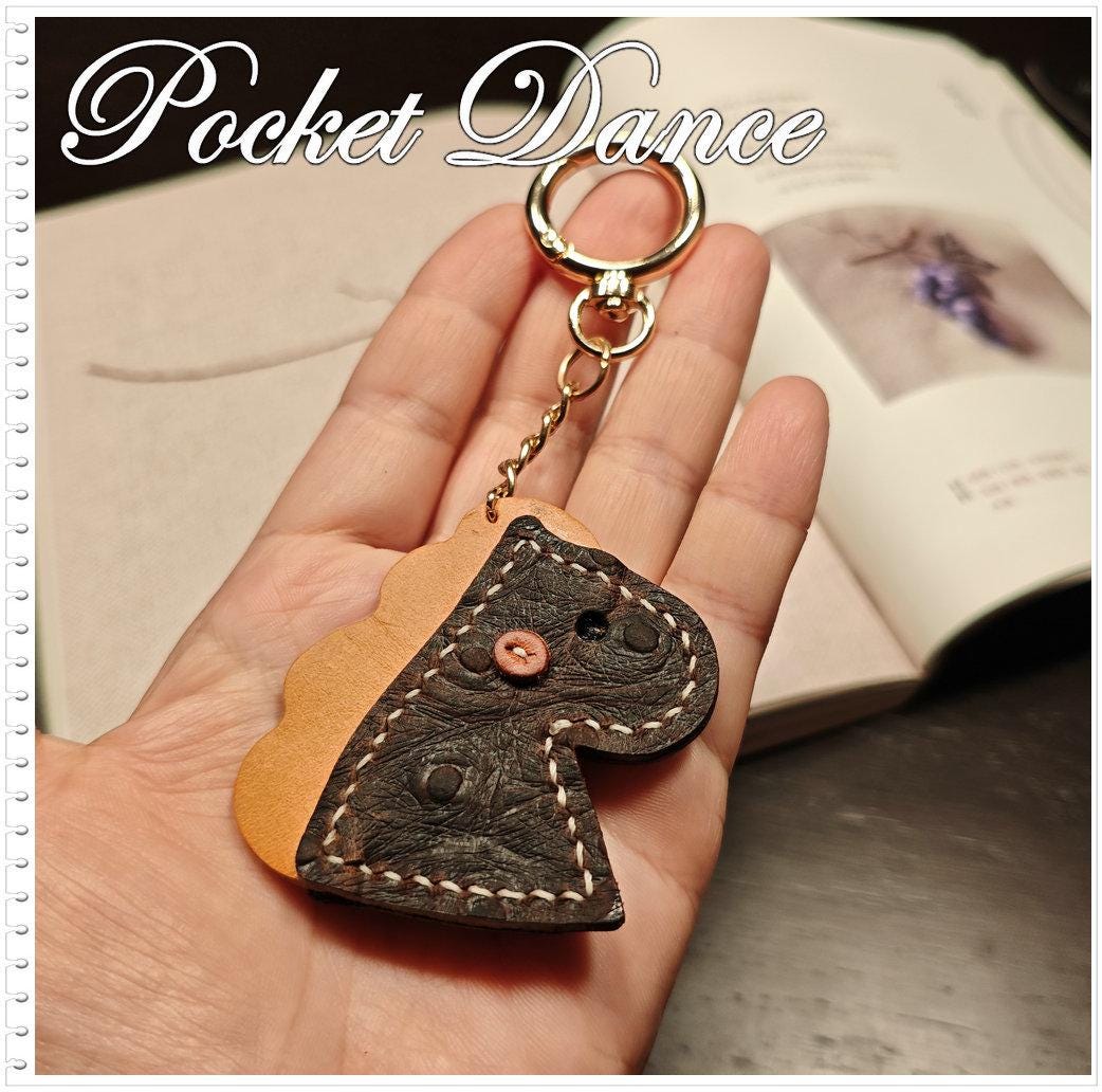 Leather Dinosaur Keychains Keyring Bag charms Gifts