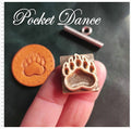 Bear Paw Brass Stamp Tool for Leather and Wood Embossing