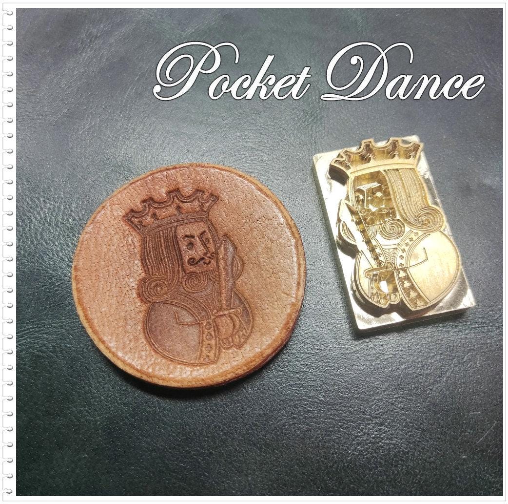 King Queen Brass Stamp for Leather and Wood Embossing