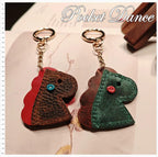 Leather Dinosaur Keychains Keyring Bag charms Gifts