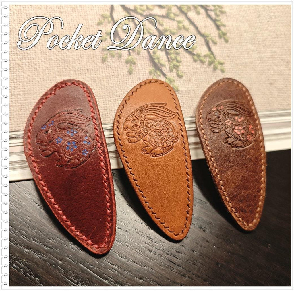 Rabbit Leather Hair Barrette: Large Hair Clip, Mother Daughter Gift
