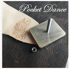 Dog Brass Stamp Tool: Leather & Wood Embossing Die (5cm)