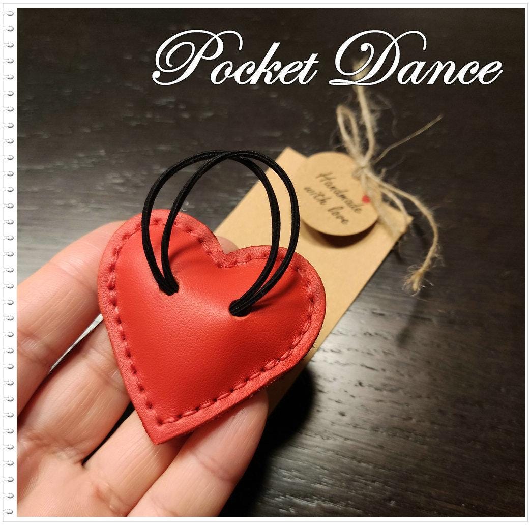 Handmade Leather Hair Barrette Red Heart Love Cute Hairclip, Leather Hair Accessories, Pin Brooch Hair Styling For Daughter Woman Girl Gift