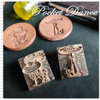 Mushroom Brass Stamp: Leather & Wood Embossing Tool (2.5cm*3cm)