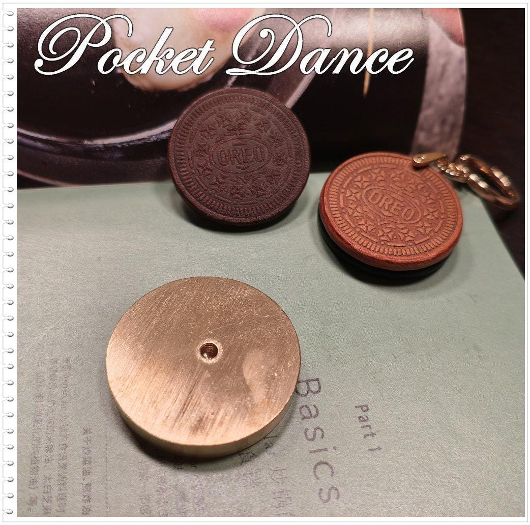 Cookie Brass Stamp: Leather & Wood Embossing Tool (4.5cm