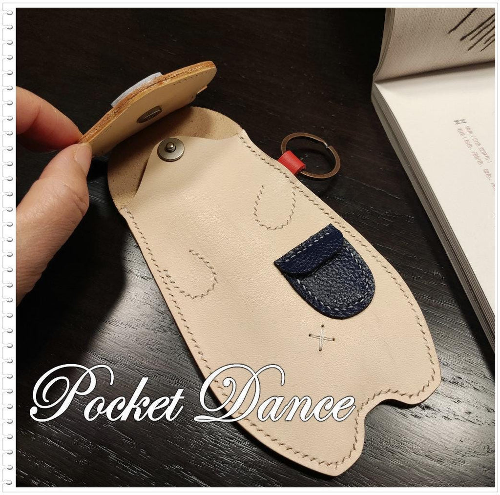 Leather Bear Coin Purse: Vegetable Tanned Leather Pencil Case