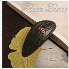 Handmade Leather Ladybug and Hummingbird Hair Clip: Black Red Hairclip Barrette, Daughter Gift