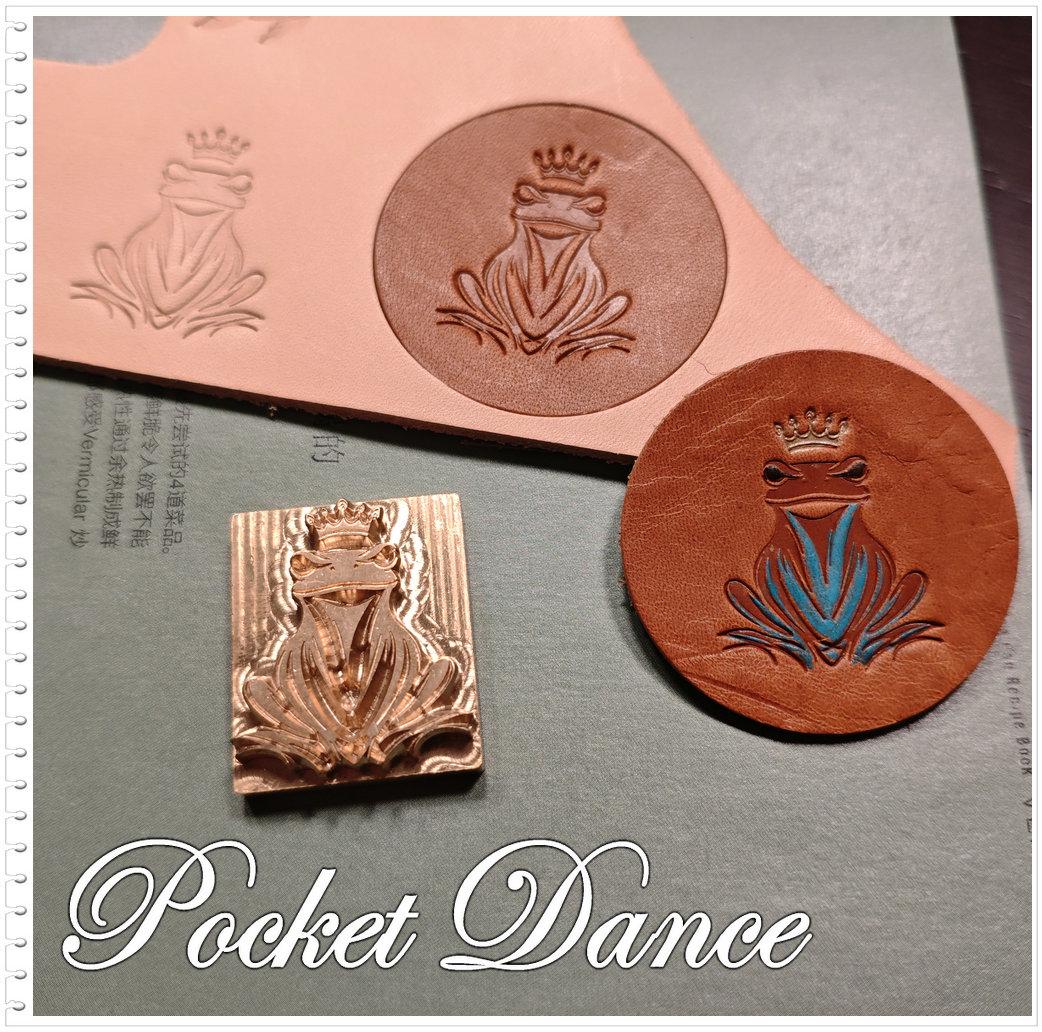 Frog King Brass Stamp: Leather & Wood Emboss, Branding Logo and Hot Foil Iron Seal