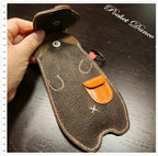 Handmade Leather Bear Coin Purse: Kids Pencil Case, Small Wallet