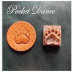 Bear Paw Brass Stamp Tool for Leather and Wood Embossing