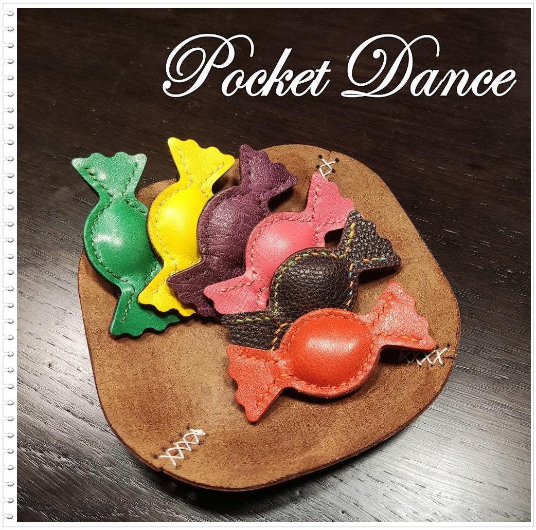 Leather Candy Hair Clip: Handmade Bonbon Barrette, Colorful Hair Accessories