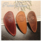 Rabbit Leather Hair Barrette Big size Hair Clip