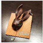 Green Stone Eyes Rabbit Keychain