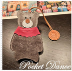 Handmade Leather Bear Key Pouch: Gray Car Key Case, Keychain