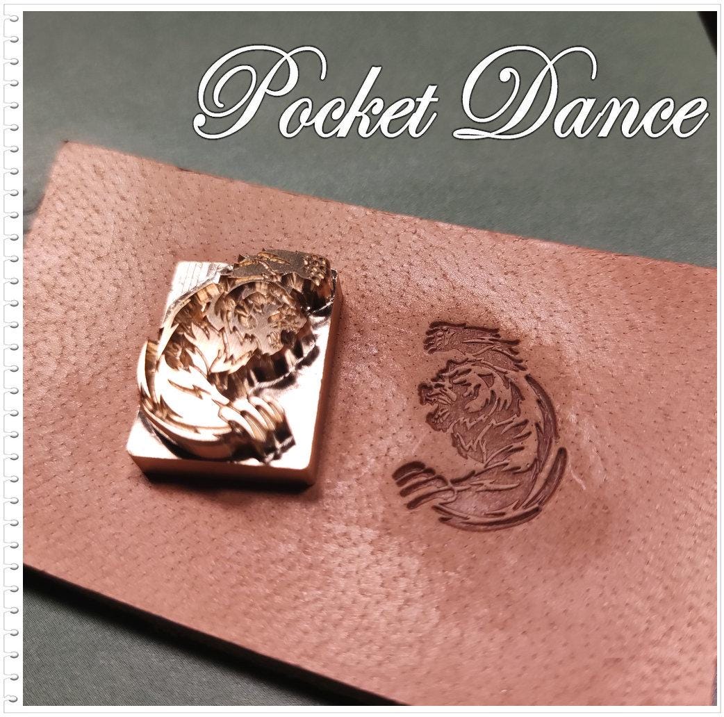 Bear and Dog Brass Stamp, Leather & Wood Embossing (2cm)