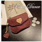 Handmade Leather Hummingbird Coin Purse: Bird Card Wallet